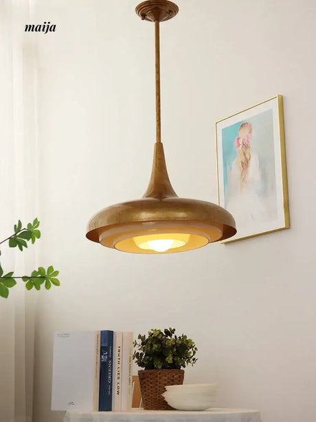 NANCY Retro Chandelier Imitation Jade Glass Lampshade from NANCY