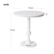 LIVINGPLUS White Round Leisure Coffee Table from LIVINGPLUS