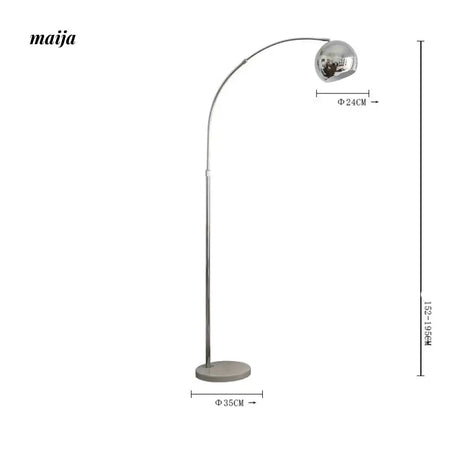 LYNN Scandinavian Marble Floor Lamp from Lynn's Lamp