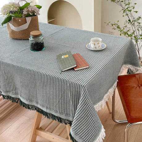 MAN YUE HOME Japanese Rectangular Cotton Coffee Tablecloth from MAN YUE HOME