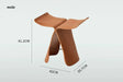 PUMPKIN BOX Japanese Solid Wood Butterfly Stool from PUMPKIN BOX