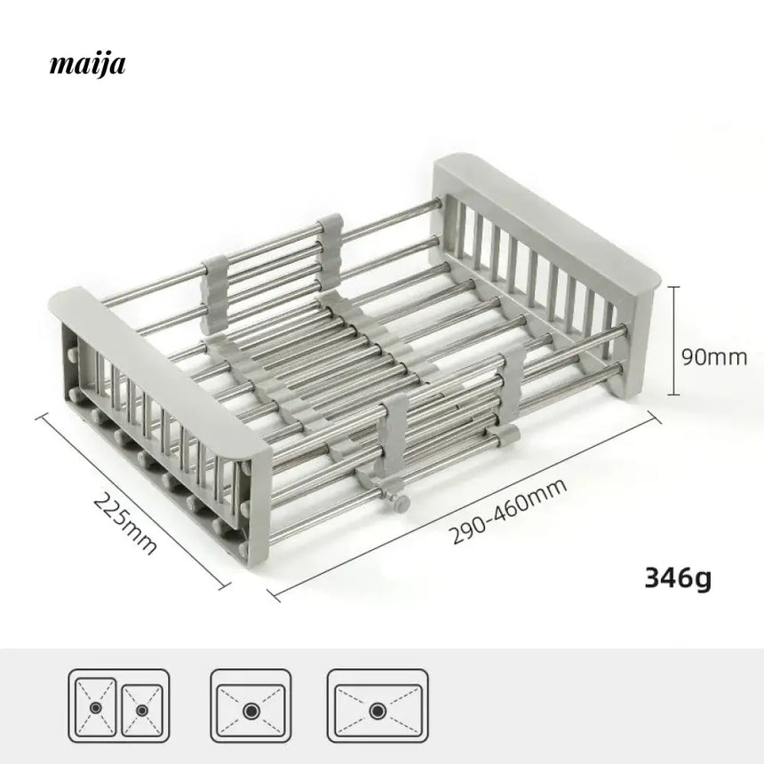 CAROTE Adjustable Kitchen Drying Rack and Storage System from CAROTE
