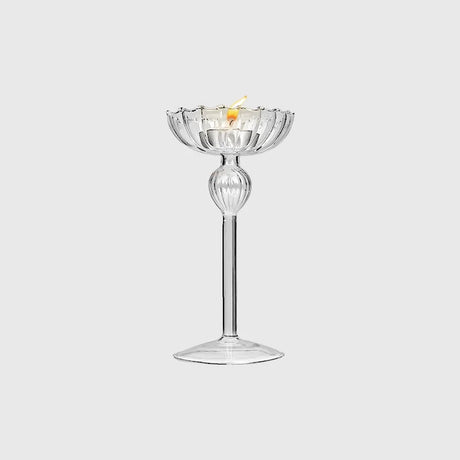 WII Handmade Blown Glass Candlestick from WII