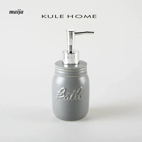 KULE HOME Ceramic Lotion Bottle and Shower Gel Holder from KULE HOME