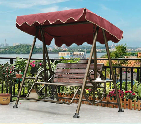 MOJIA Maeve Sun-Protected Hanging Baby Rocker for Outdoor Bliss from MOJIA
