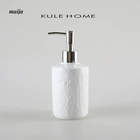 KULE HOME Ceramic Lotion Bottle for Bathroom from KULE HOME