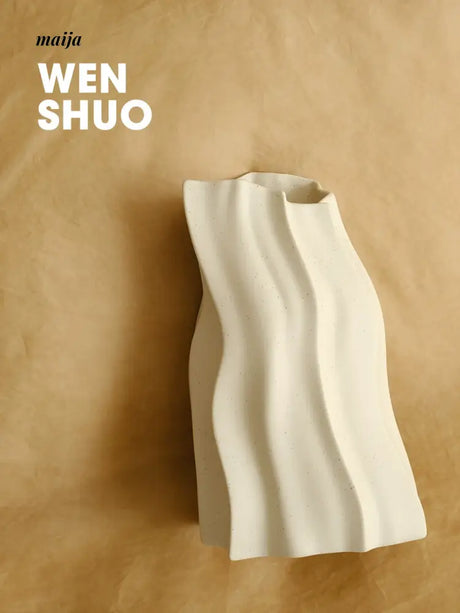 WENSHUO Wrinkle Flower Bottle Ceramics from WENSHUO