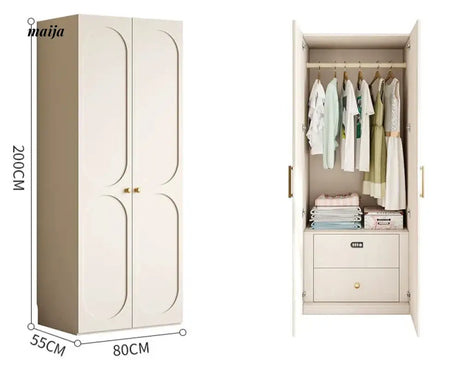 MEIHOUSE French Pine Board Wardrobe Bedroom Finished Large Cabinet from MEIHOUSE