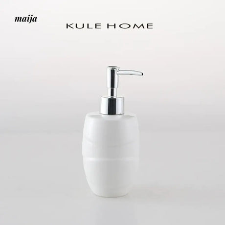 KULE HOME Minji Ceramic Lotion Bottle for Bathroom from KULE HOME
