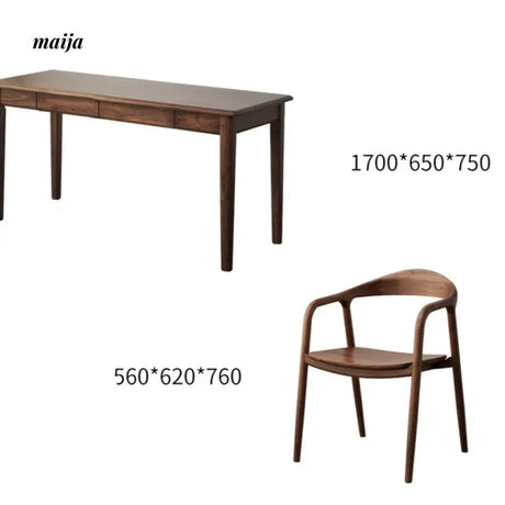 XIXI Aiden Solid Wood Office Desk from maija