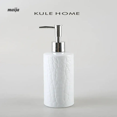 KULE HOME Ice Crack Ceramic Lotion and Shampoo Bottle from KULE HOME