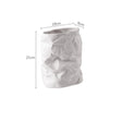 TODAYARTIST Sylvie Folded White Ceramic Flower Vase with Modern Charm from TODAYARTIST