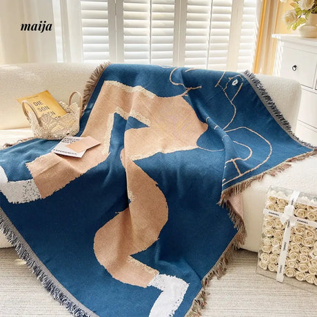 MAN YUE HOME INS Art Blanket for Sofa or Living Room Use from MAN YUE HOME