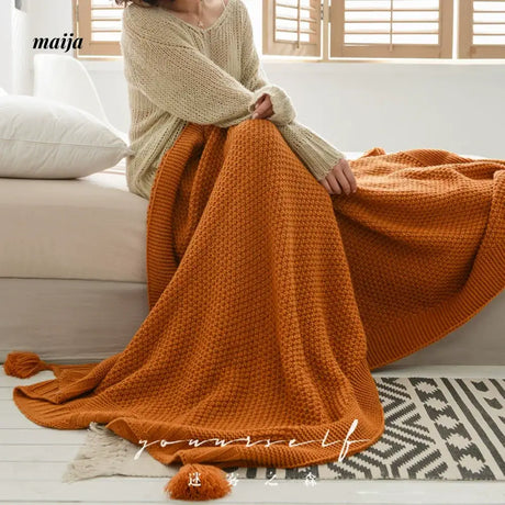 MISTYWOOD Decorative Orange Sofa Duvet from MISTYWOOD