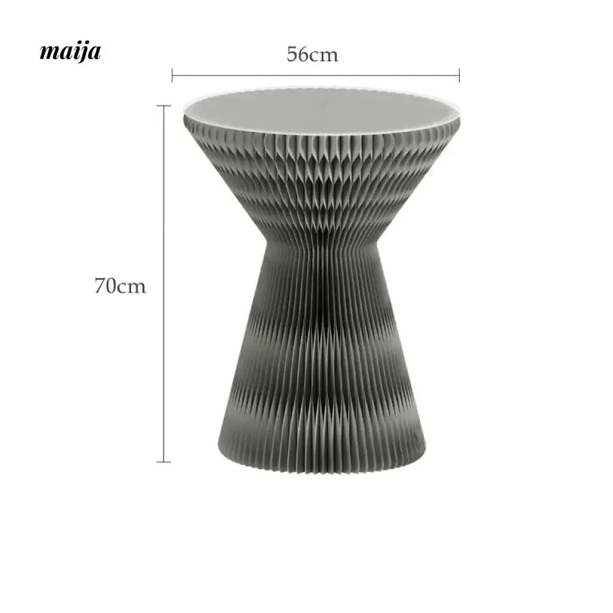 SHIBA Paper Foldable Honeycomb Round Side Table