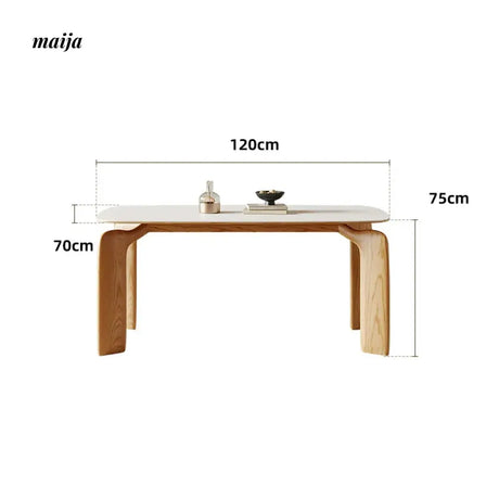 DOSMARS Ella Creamy Elephant Leg Dining Table from DOSMARS