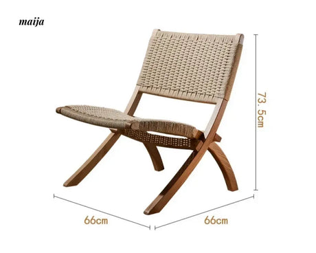 RATTAN CRAFTSMAN Folding Rattan Chair from RATTAN CRAFTSMAN