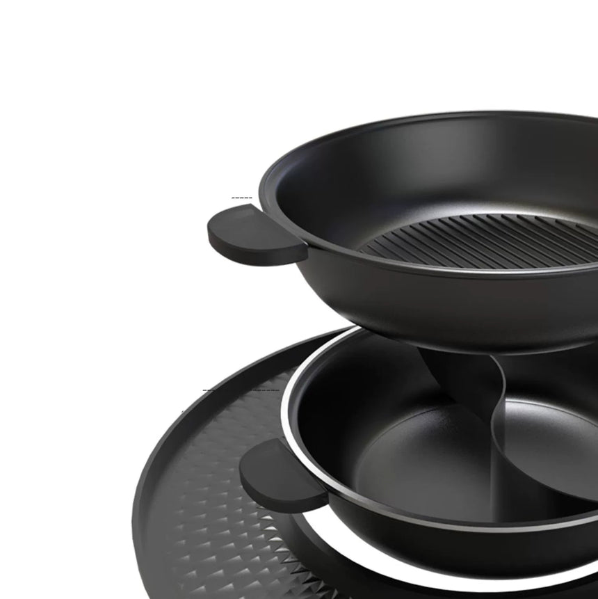 MOJIA Fenwick Luxury Outdoor BBQ & Hot Pot Table with Minimalist Design from MOJIA
