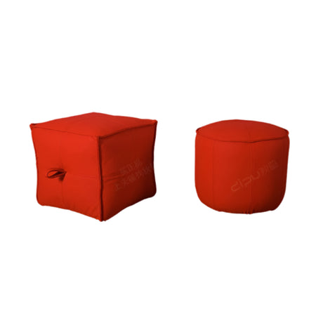 DIPU Ronin Leather Small Round Stool from DIPU