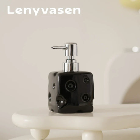 LENYVASEN Soren Shampoo Ceramic Container from LENYVASEN