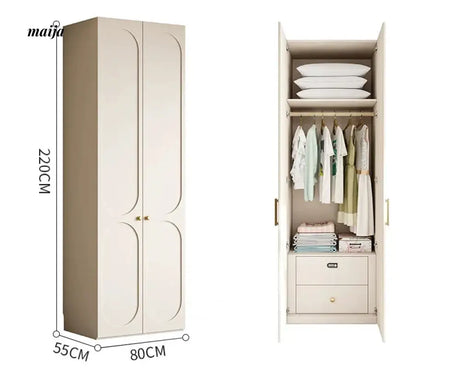 MEIHOUSE French Pine Board Wardrobe Bedroom Finished Large Cabinet from MEIHOUSE