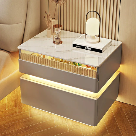 BESTFU Zephyr Smart Bedside Table with Sleek Functionality from BESTFU