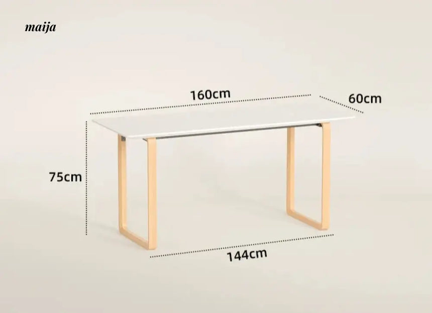 PUMPKIN BOX Nordic Solid Wood Double Desk from PUMPKIN BOX