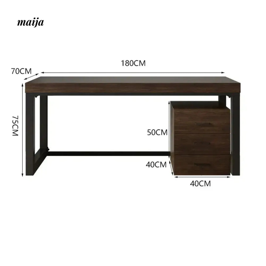 SUNX Minimalist Solid Wood Office Desk from SUNX