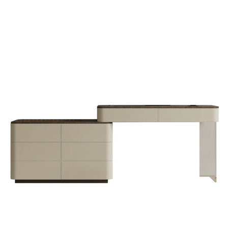 GEPH Stella Cream Acrylic Storage Dressing Table from GEPH