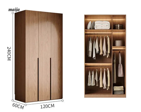 MEIHOUSE Medieval Rattan Glass Door Bedroom Wardrobe Modern Storage from MEIHOUSE