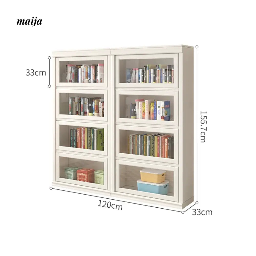 MEIHOUSE Dust-Proof Bookcase Glass Door Standing Cabinet from MEIHOUSE