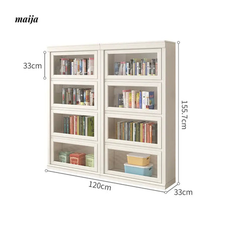 MEIHOUSE Dust-Proof Bookcase Glass Door Standing Cabinet from MEIHOUSE
