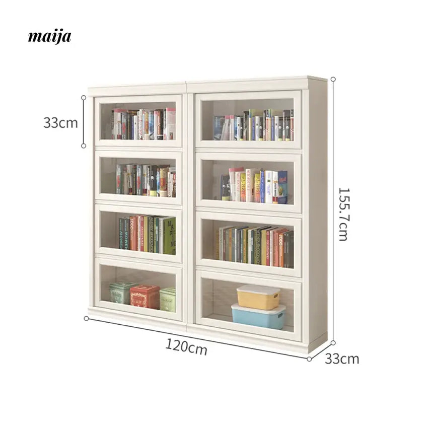 MEIHOUSE Dust-Proof Bookcase Glass Door Standing Cabinet from MEIHOUSE
