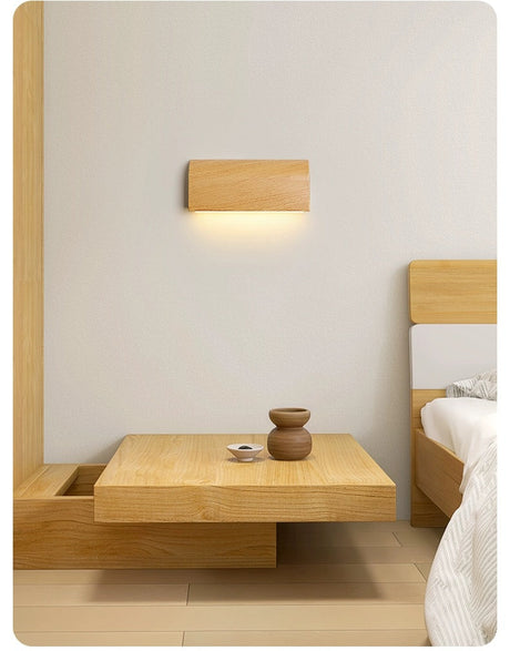 MOKUKOZUOMEI Walnut Wood Wall Lamp from maija