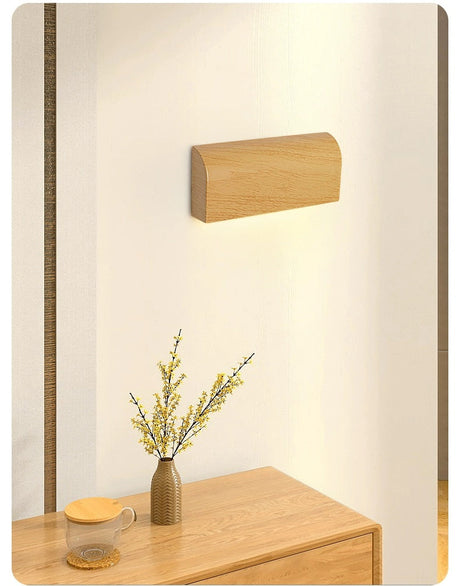 MOKUKOZUOMEI Walnut Wood Wall Lamp from maija
