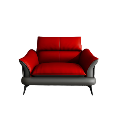 DIPU Ember Italian Lazy Leather Sofa Chair from DIPU