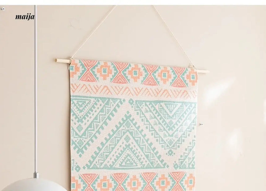 MAN YUE HOME Retro Woven Tapestry for Bedroom Canvas Decor from MAN YUE HOME