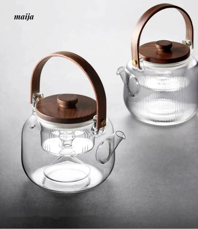 JOTO Heat Resistant Ceramic Electric Pot Double Layer Teapot from JOTO