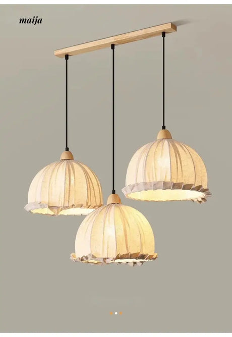 ZHONGSHAN Wabi-Sabi Linen Chandelier for Tea Room from ZHONGSHAN