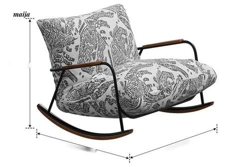 SMALL HIBISCUS Rocking Recliner Chair Retro from SMALL HIBISCUS