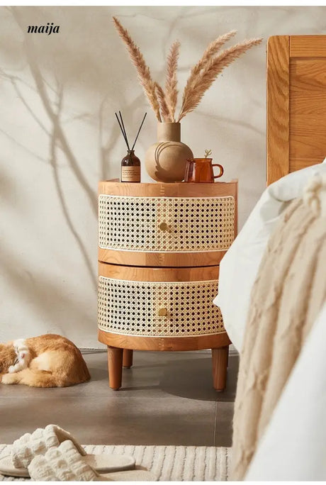 RATTAN CRAFTSMAN Bedside Rattan Cabinet from RATTAN CRAFTSMAN
