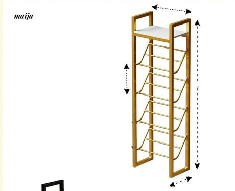 YUJIA Nordic Iron Shoe Rack Multi-Layer Storage from YUJIA
