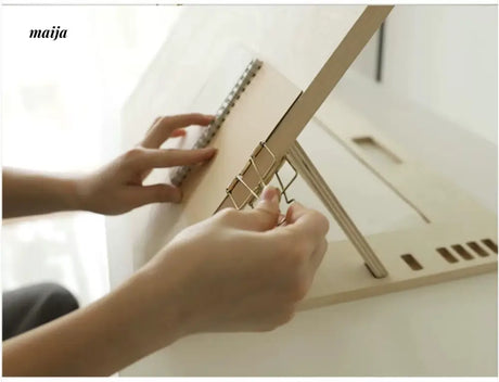 OGI NO RYOHIN Foldable Wooden Handheld Drawing Board from OGI NO RYOHIN