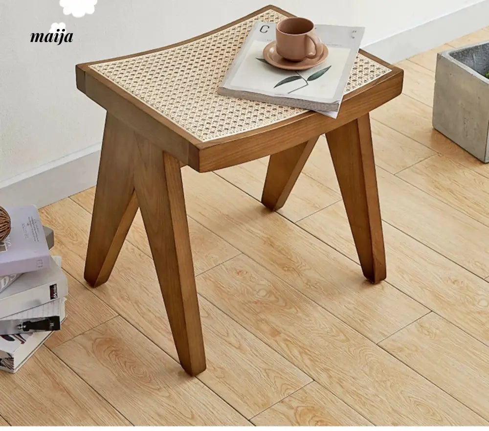 19 DREAM SPACE Japanese Entryway Shoe Stool from 19 DREAM SPACE