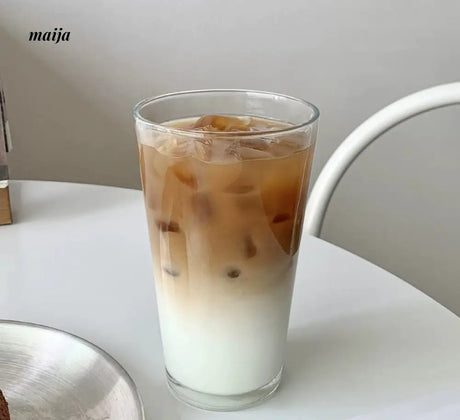 BANKE Straw Glass Milk Coffee Drinking Cup from BANKE