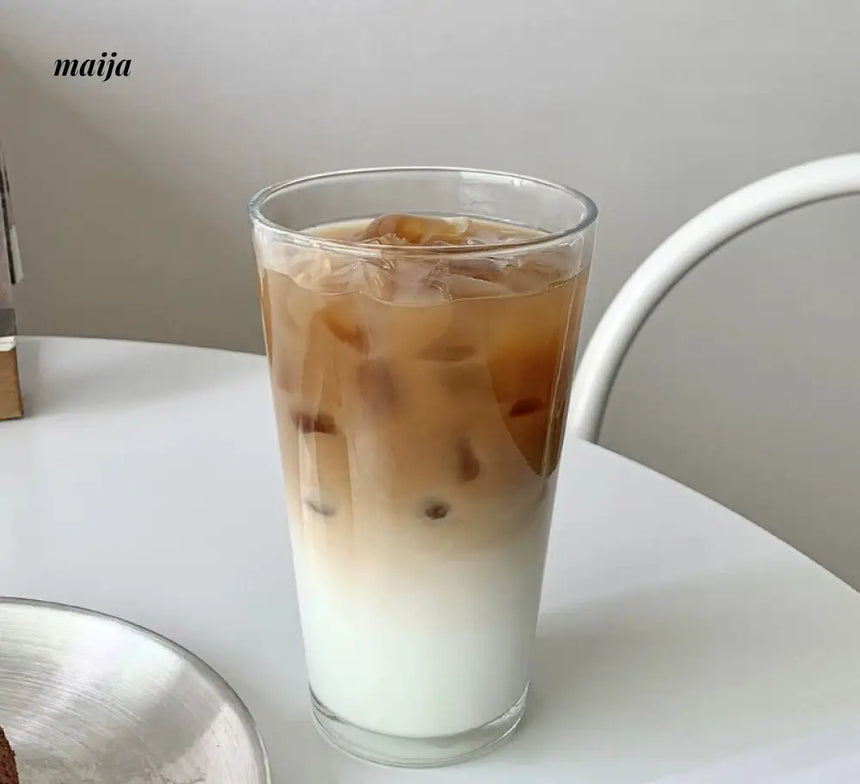 BANKE Straw Glass Milk Coffee Drinking Cup from BANKE