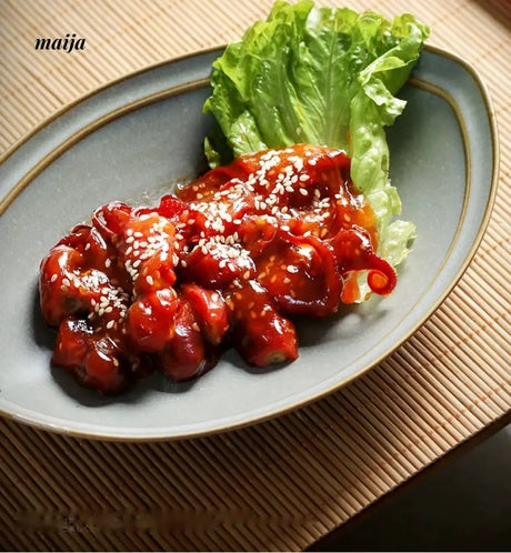 JOTO Japanese Retro Ceramic Dish Daily Steamed Fish Plate from JOTO
