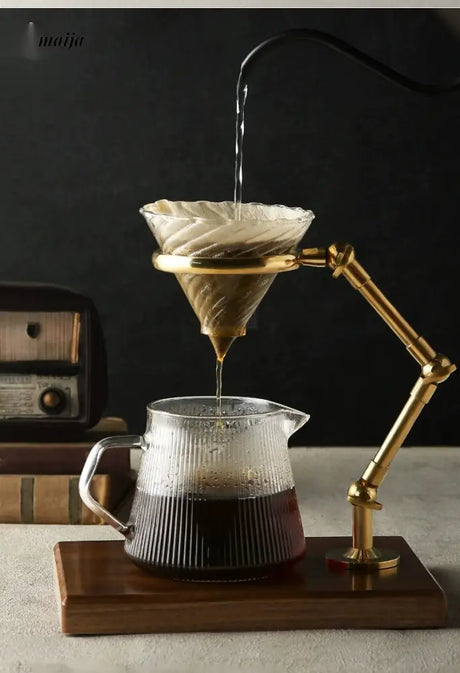 JOTO Rough Pottery Bronze Filter Coffee V60 Cup from JOTO
