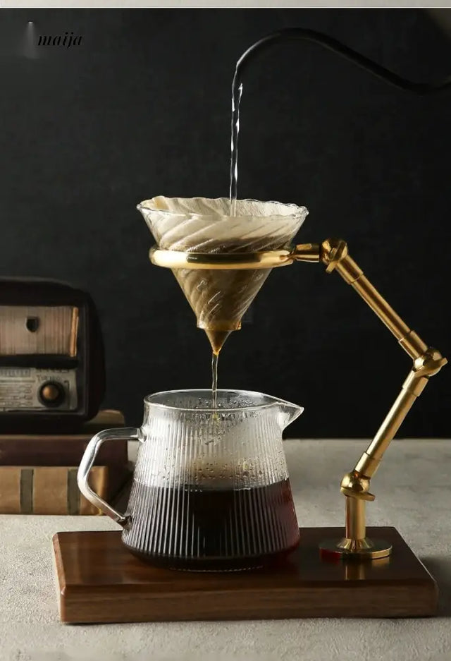 JOTO Rough Pottery Bronze Filter Coffee V60 Cup from JOTO