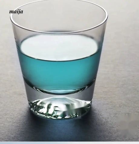 JOTO Fuji Mountain Glass Cup Handmade Snow Mountain Whiskey Cup from JOTO